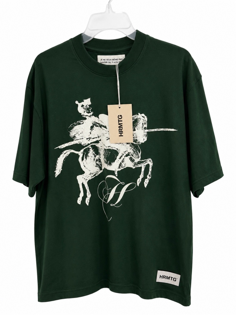 HRMTG Dark Green Graphic Men's T-Shirt